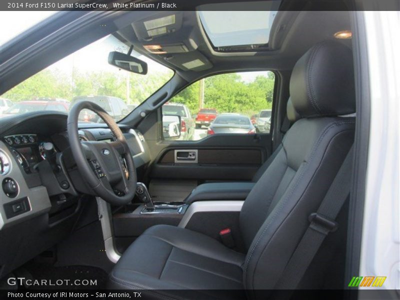 White Platinum / Black 2014 Ford F150 Lariat SuperCrew