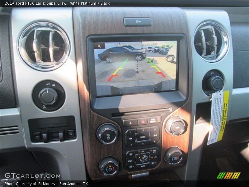 White Platinum / Black 2014 Ford F150 Lariat SuperCrew