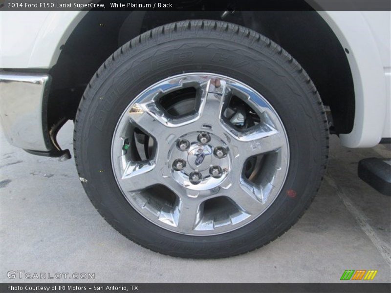 White Platinum / Black 2014 Ford F150 Lariat SuperCrew