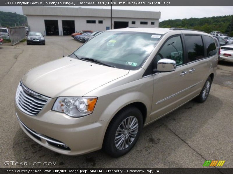 Cashmere Pearl / Dark Frost Beige/Medium Frost Beige 2014 Chrysler Town & Country Touring-L