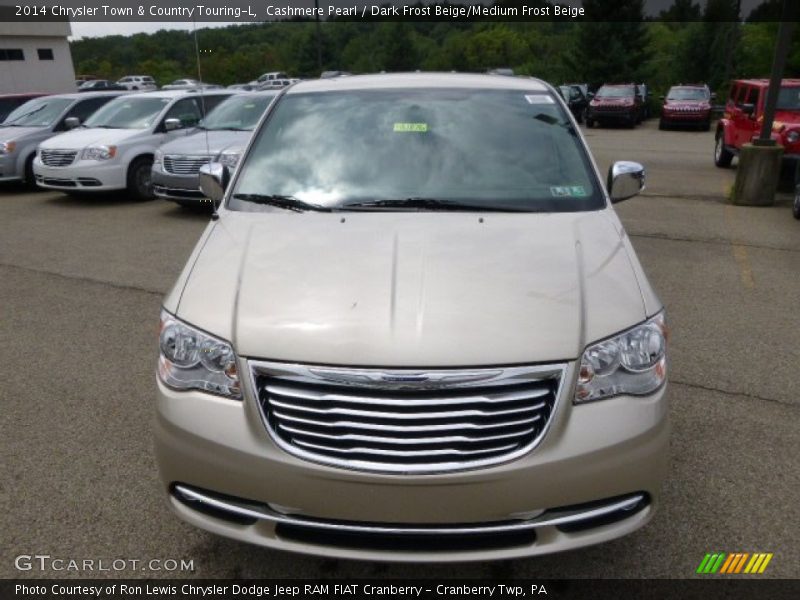 Cashmere Pearl / Dark Frost Beige/Medium Frost Beige 2014 Chrysler Town & Country Touring-L