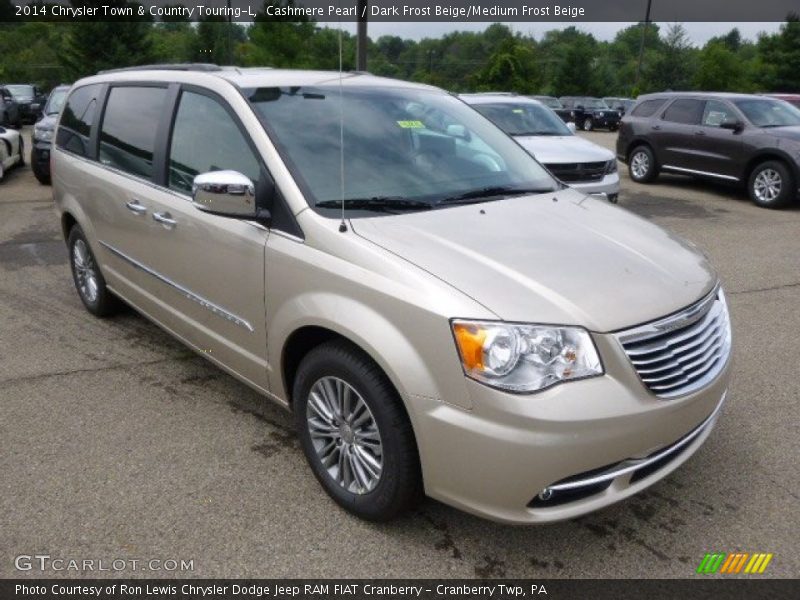 Cashmere Pearl / Dark Frost Beige/Medium Frost Beige 2014 Chrysler Town & Country Touring-L