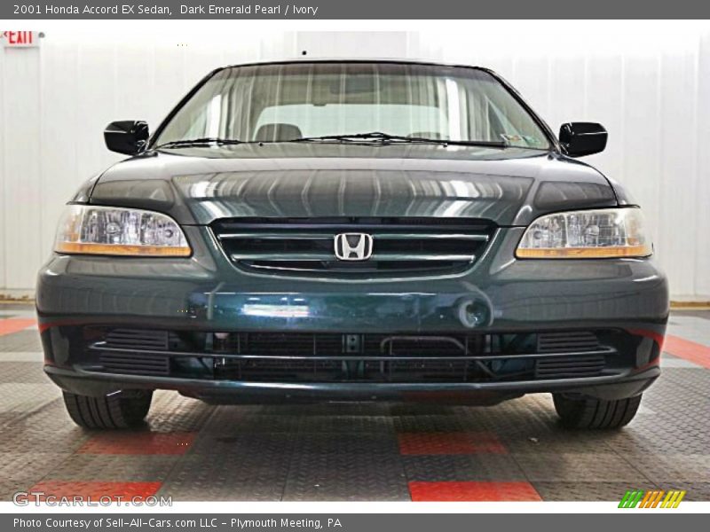 Dark Emerald Pearl / Ivory 2001 Honda Accord EX Sedan