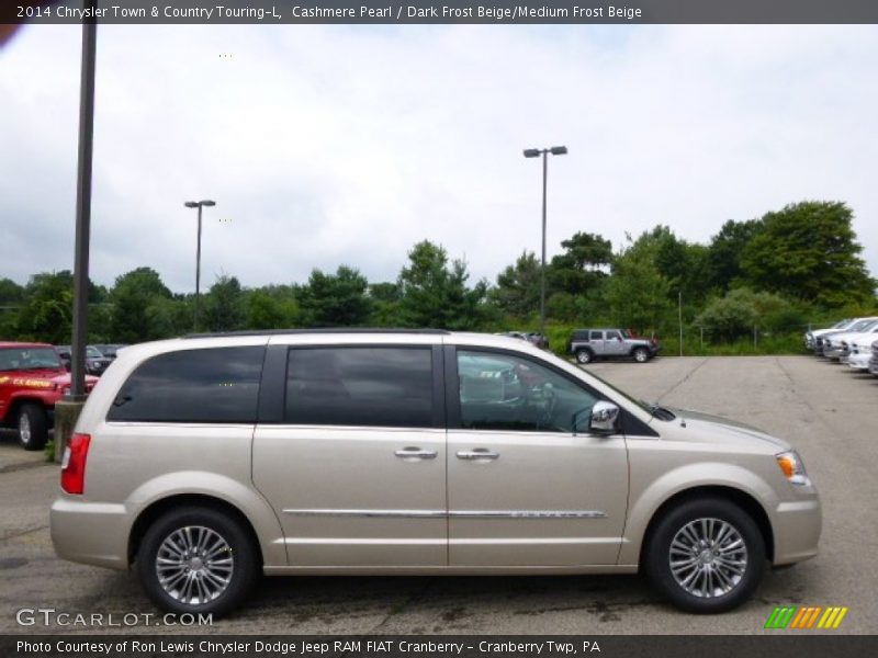 Cashmere Pearl / Dark Frost Beige/Medium Frost Beige 2014 Chrysler Town & Country Touring-L