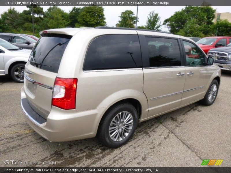 Cashmere Pearl / Dark Frost Beige/Medium Frost Beige 2014 Chrysler Town & Country Touring-L