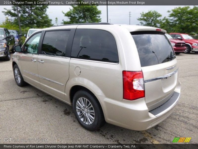 Cashmere Pearl / Dark Frost Beige/Medium Frost Beige 2014 Chrysler Town & Country Touring-L