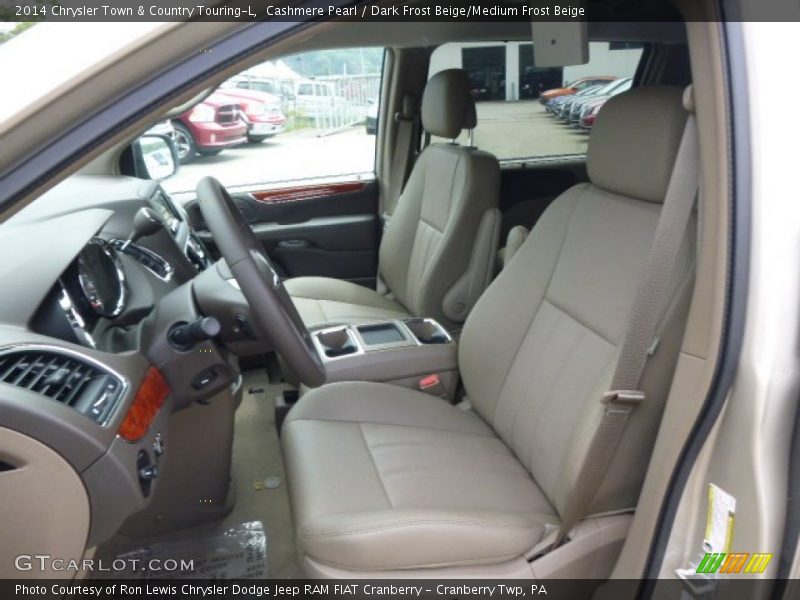 Cashmere Pearl / Dark Frost Beige/Medium Frost Beige 2014 Chrysler Town & Country Touring-L