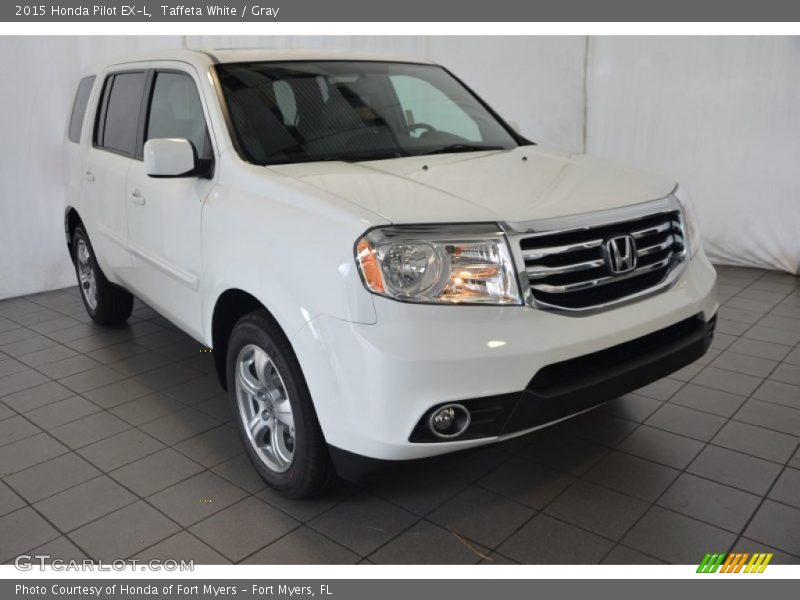 Taffeta White / Gray 2015 Honda Pilot EX-L