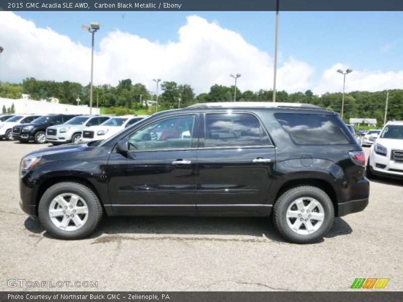 Carbon Black Metallic / Ebony 2015 GMC Acadia SLE AWD