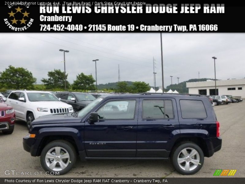 True Blue Pearl / Dark Slate Gray/Light Pebble 2014 Jeep Patriot Latitude 4x4