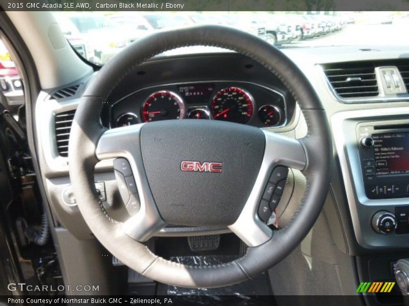 Carbon Black Metallic / Ebony 2015 GMC Acadia SLE AWD