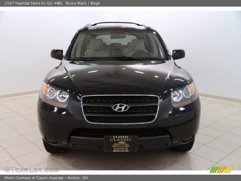 Ebony Black / Beige 2007 Hyundai Santa Fe GLS 4WD