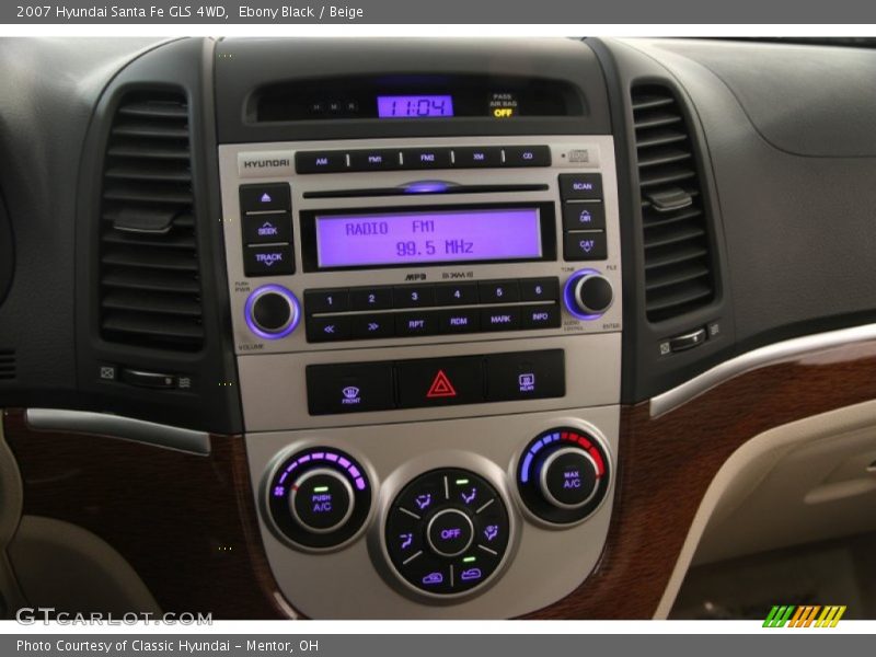Controls of 2007 Santa Fe GLS 4WD