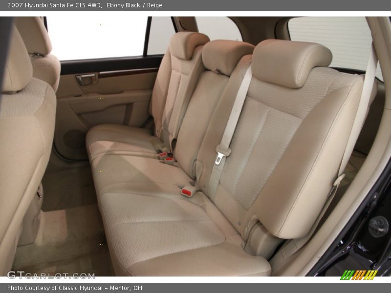 Ebony Black / Beige 2007 Hyundai Santa Fe GLS 4WD