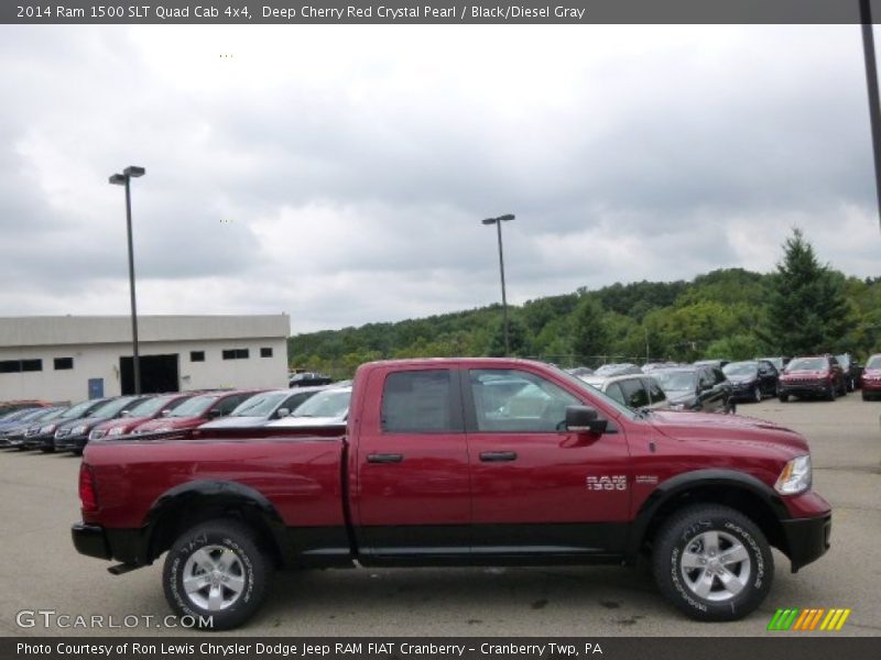 Deep Cherry Red Crystal Pearl / Black/Diesel Gray 2014 Ram 1500 SLT Quad Cab 4x4