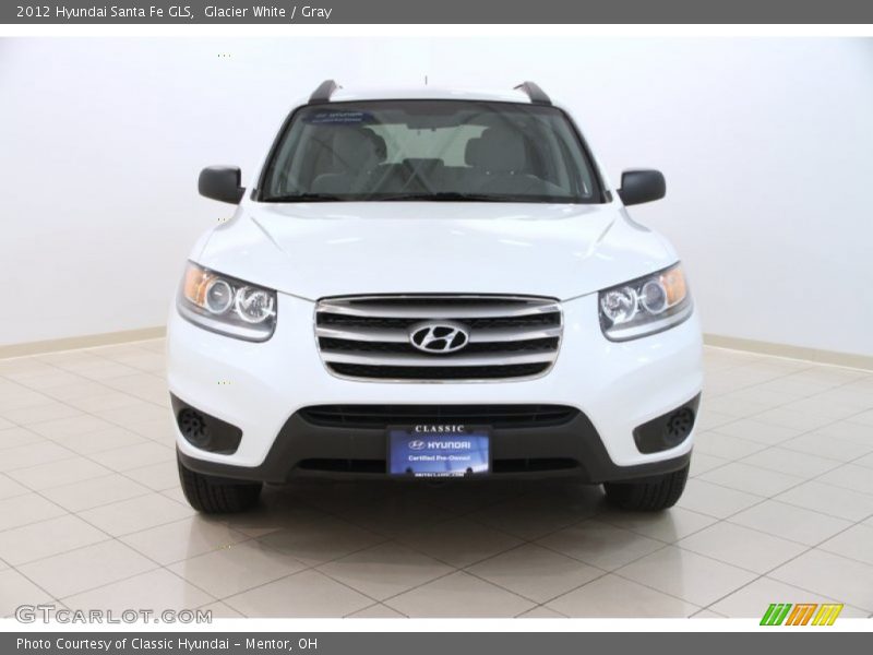 Glacier White / Gray 2012 Hyundai Santa Fe GLS