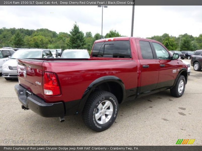 Deep Cherry Red Crystal Pearl / Black/Diesel Gray 2014 Ram 1500 SLT Quad Cab 4x4