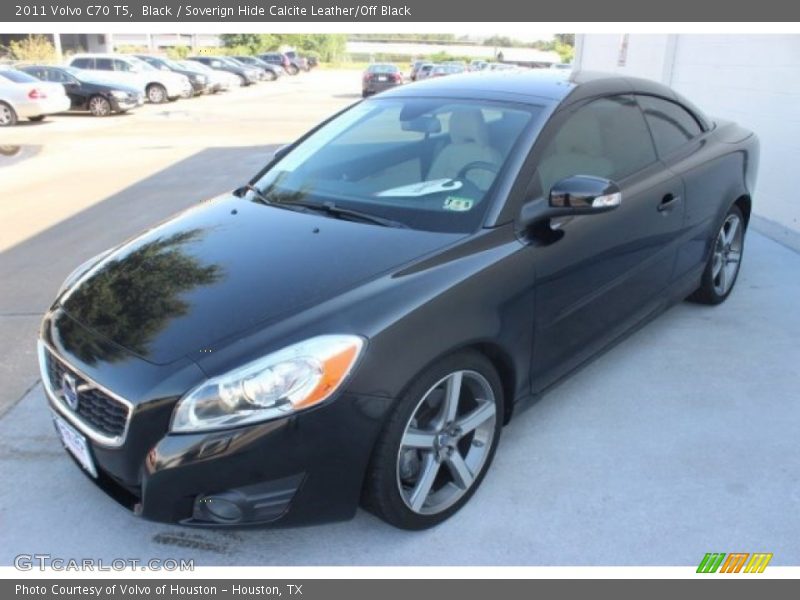 Black / Soverign Hide Calcite Leather/Off Black 2011 Volvo C70 T5