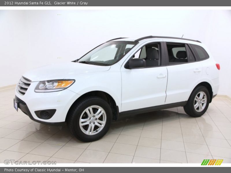 Glacier White / Gray 2012 Hyundai Santa Fe GLS