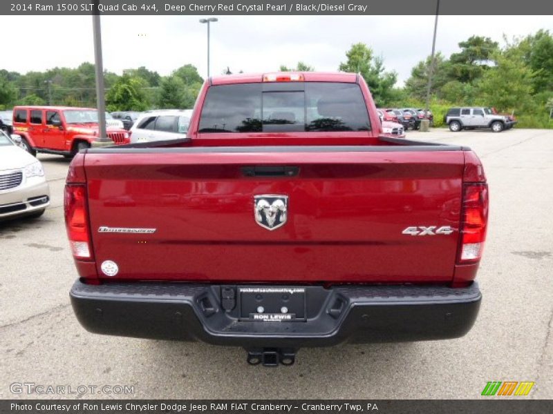 Deep Cherry Red Crystal Pearl / Black/Diesel Gray 2014 Ram 1500 SLT Quad Cab 4x4