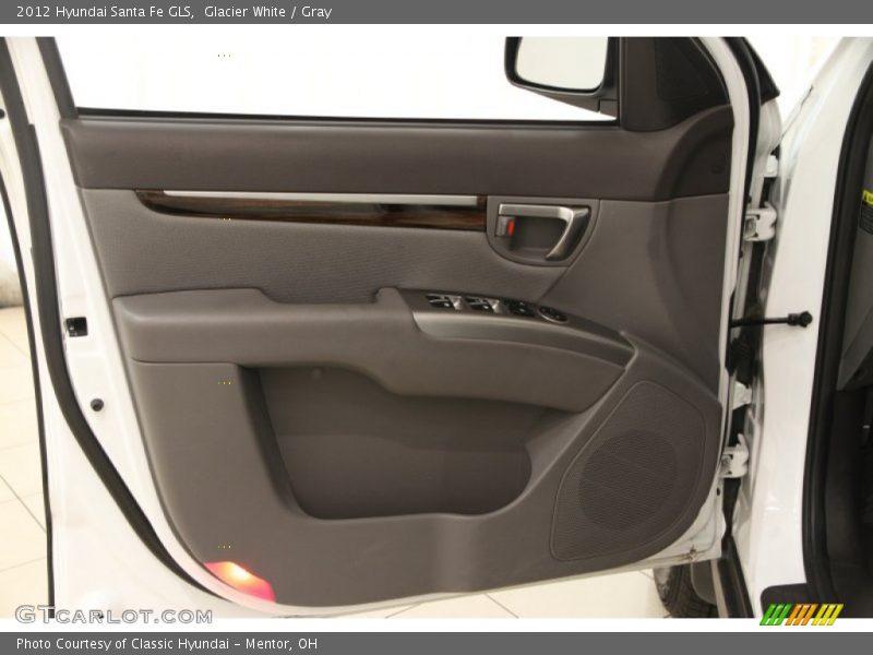 Glacier White / Gray 2012 Hyundai Santa Fe GLS