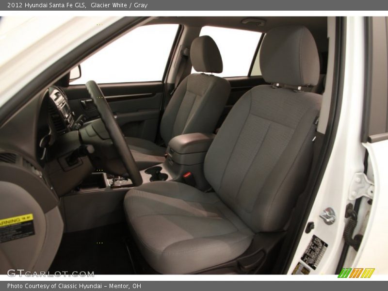 Glacier White / Gray 2012 Hyundai Santa Fe GLS