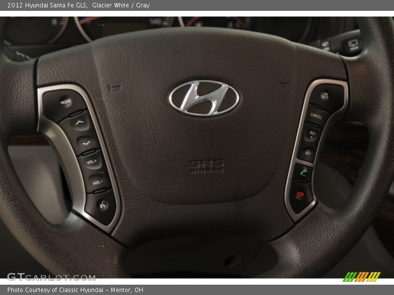 Glacier White / Gray 2012 Hyundai Santa Fe GLS