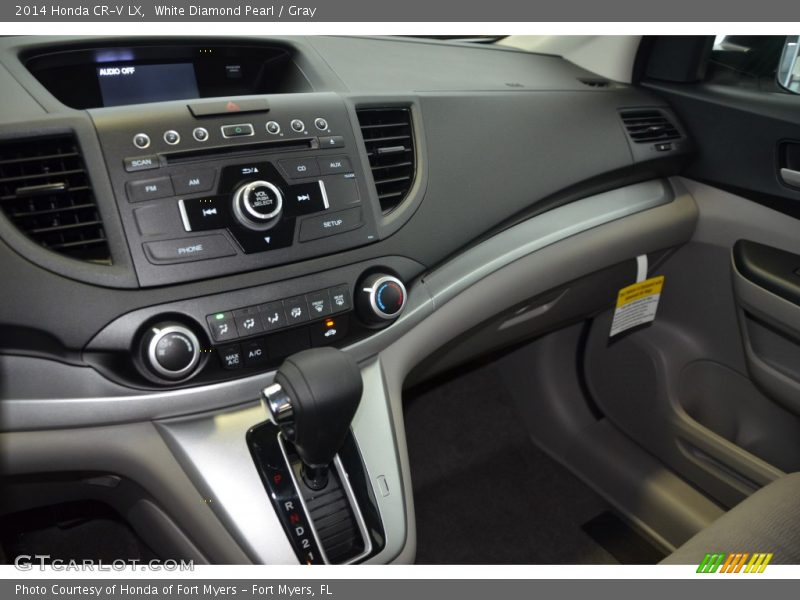 White Diamond Pearl / Gray 2014 Honda CR-V LX