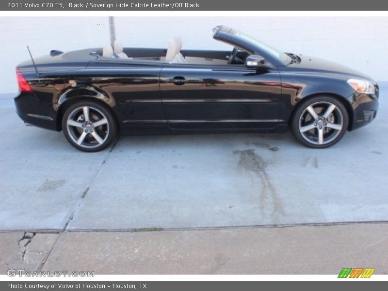 Black / Soverign Hide Calcite Leather/Off Black 2011 Volvo C70 T5