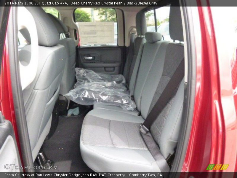 Deep Cherry Red Crystal Pearl / Black/Diesel Gray 2014 Ram 1500 SLT Quad Cab 4x4