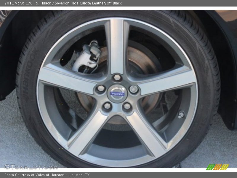 Black / Soverign Hide Calcite Leather/Off Black 2011 Volvo C70 T5