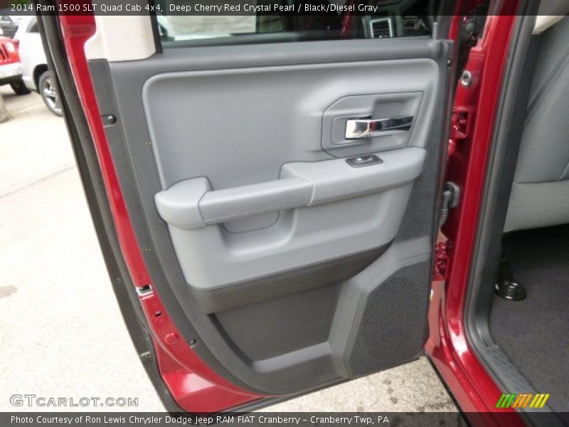 Deep Cherry Red Crystal Pearl / Black/Diesel Gray 2014 Ram 1500 SLT Quad Cab 4x4