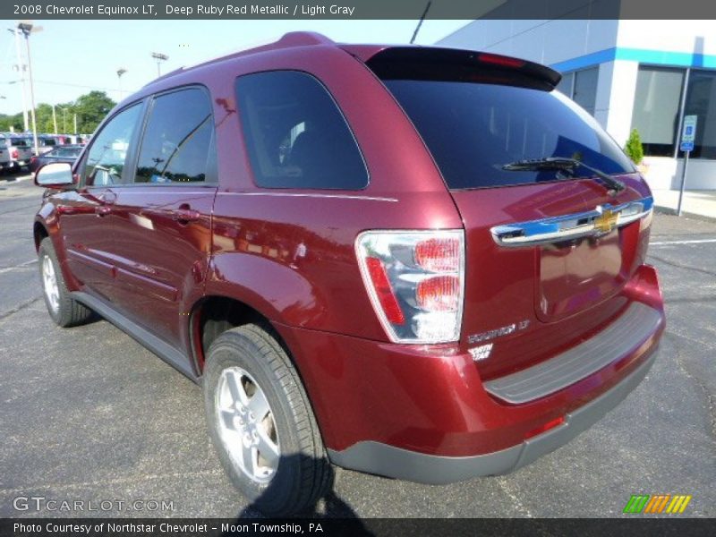 Deep Ruby Red Metallic / Light Gray 2008 Chevrolet Equinox LT