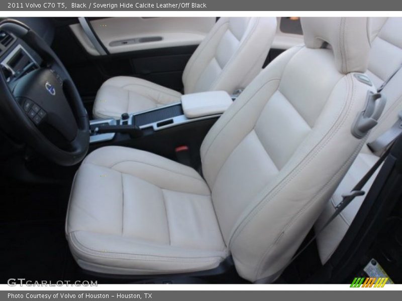 Black / Soverign Hide Calcite Leather/Off Black 2011 Volvo C70 T5
