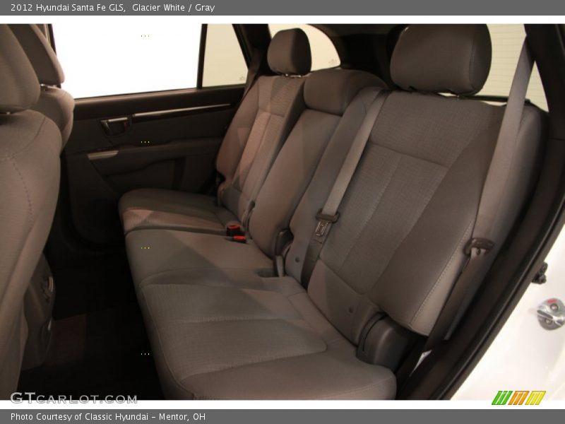 Glacier White / Gray 2012 Hyundai Santa Fe GLS