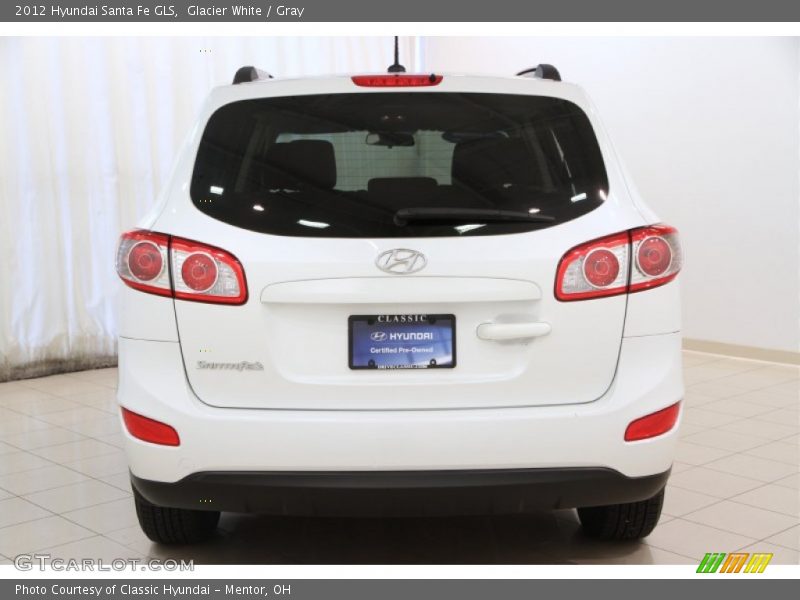 Glacier White / Gray 2012 Hyundai Santa Fe GLS