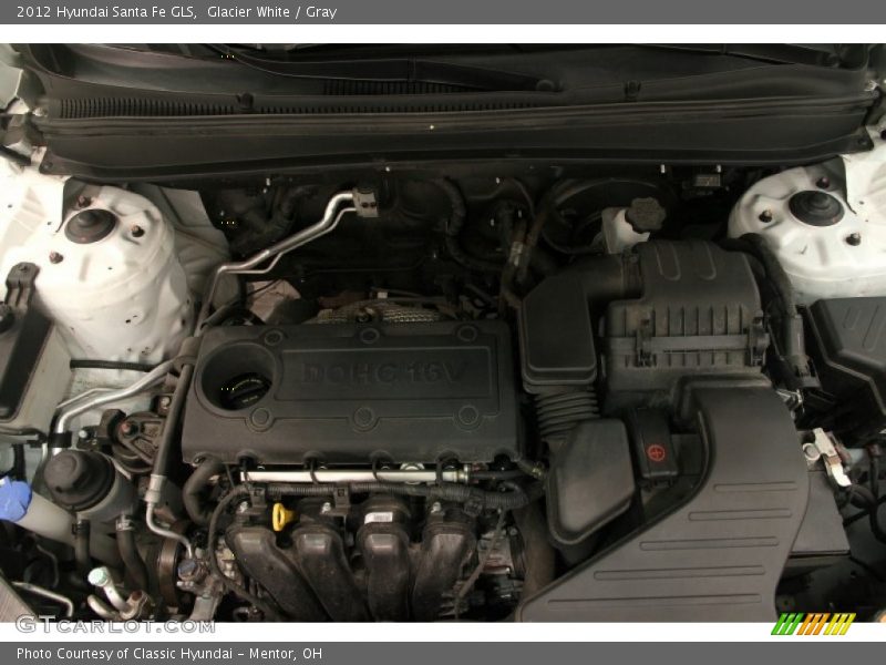 Glacier White / Gray 2012 Hyundai Santa Fe GLS