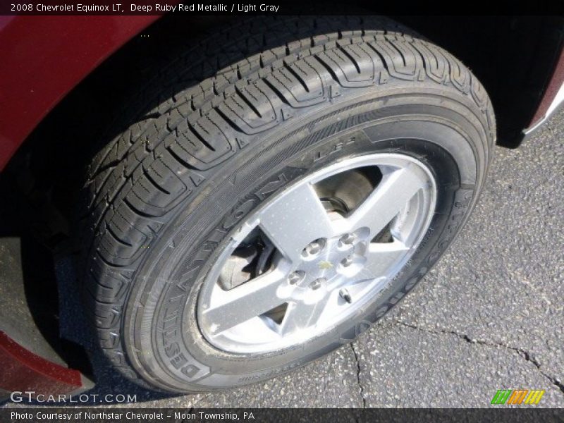 Deep Ruby Red Metallic / Light Gray 2008 Chevrolet Equinox LT