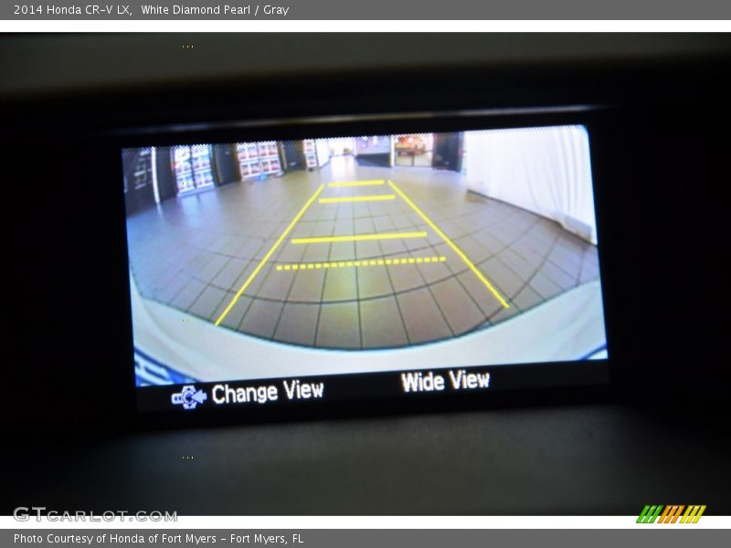 White Diamond Pearl / Gray 2014 Honda CR-V LX