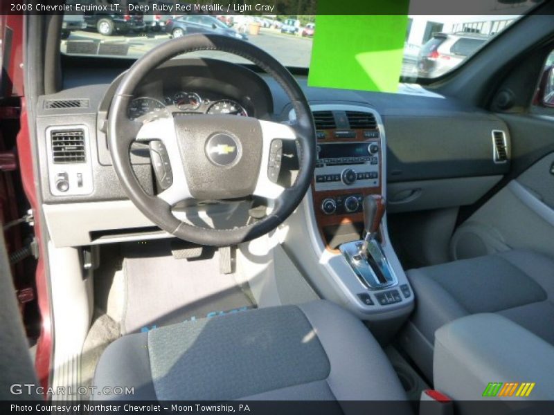 Deep Ruby Red Metallic / Light Gray 2008 Chevrolet Equinox LT