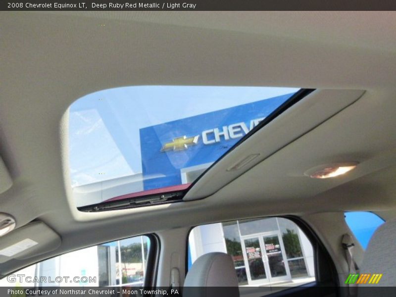 Deep Ruby Red Metallic / Light Gray 2008 Chevrolet Equinox LT