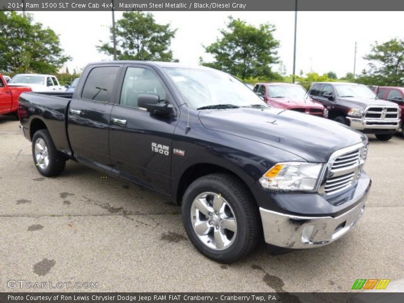 Maximum Steel Metallic / Black/Diesel Gray 2014 Ram 1500 SLT Crew Cab 4x4