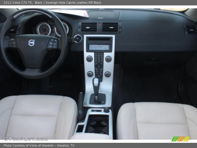 Black / Soverign Hide Calcite Leather/Off Black 2011 Volvo C70 T5