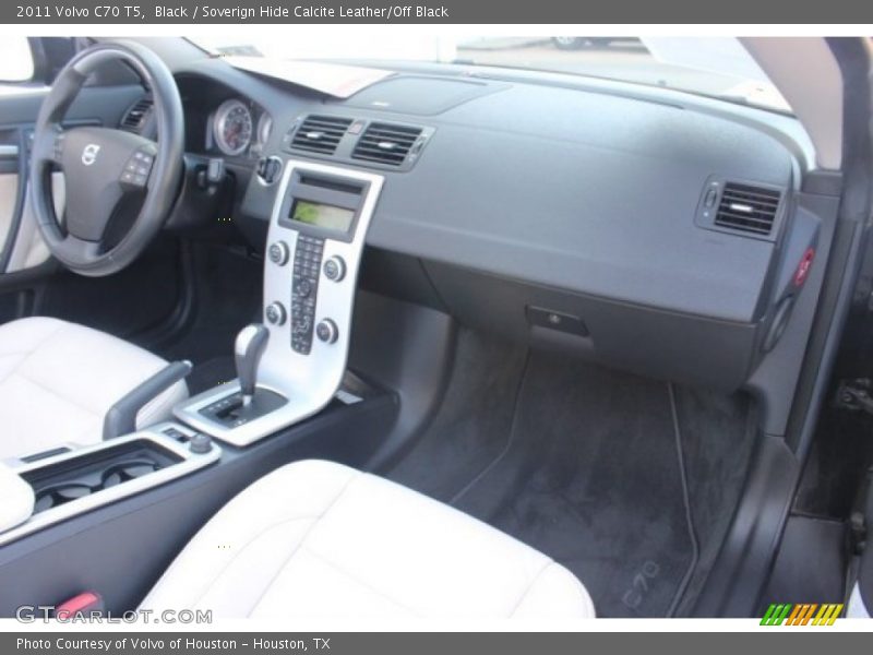 Black / Soverign Hide Calcite Leather/Off Black 2011 Volvo C70 T5