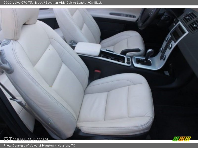 Black / Soverign Hide Calcite Leather/Off Black 2011 Volvo C70 T5