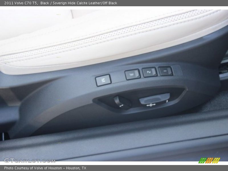 Black / Soverign Hide Calcite Leather/Off Black 2011 Volvo C70 T5