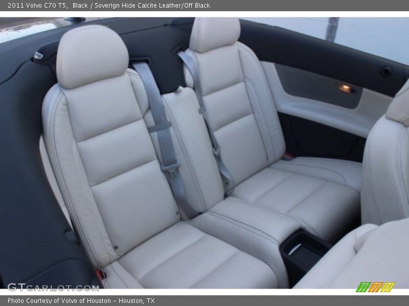 Black / Soverign Hide Calcite Leather/Off Black 2011 Volvo C70 T5
