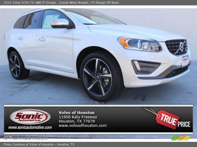 Crystal White Metallic / R-Design Off Black 2015 Volvo XC60 T6 AWD R-Design