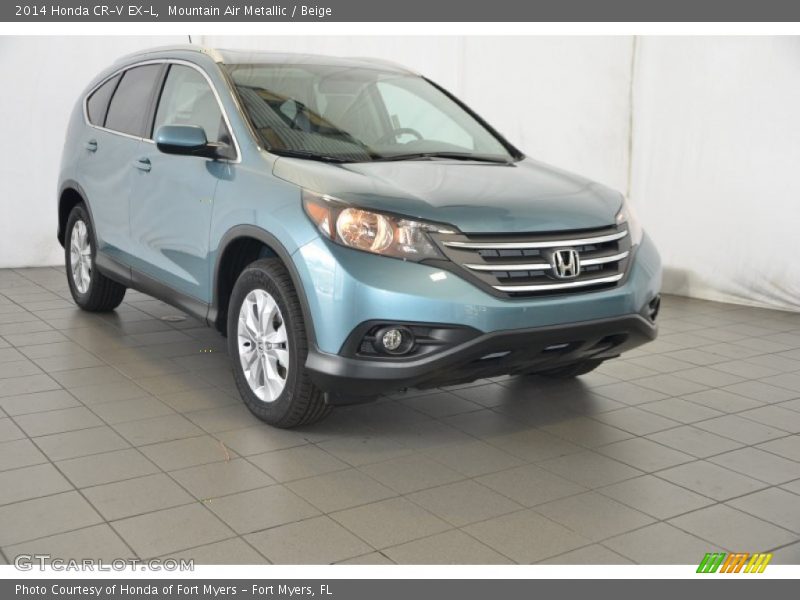 Mountain Air Metallic / Beige 2014 Honda CR-V EX-L
