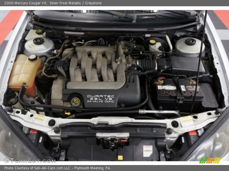 Silver Frost Metallic / Graystone 2000 Mercury Cougar V6